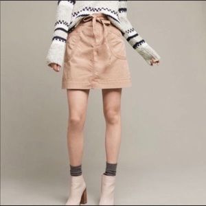 Anthropologie Pilcro and the Letterpress Tan Skirt Size 2